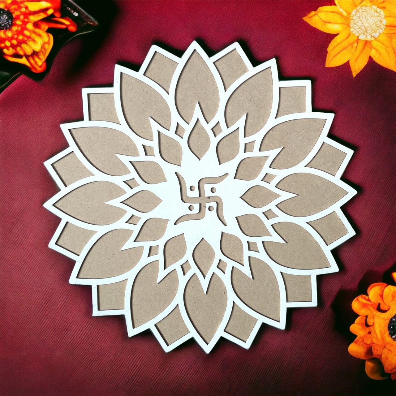 12 Inch Diy Mdf Reusable Rangoli Mat, Rangoli Kit, Rangoli Decorations, Rangoli Stencil, Diwali Rangoli, Rangoli Template, Rangoli Boards